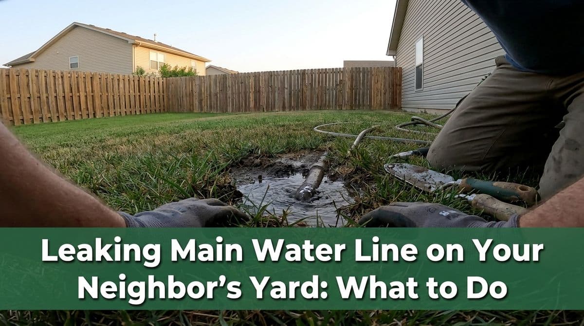 Leaking Main Water Line on Your Neighbor’s Yard: What to Do image