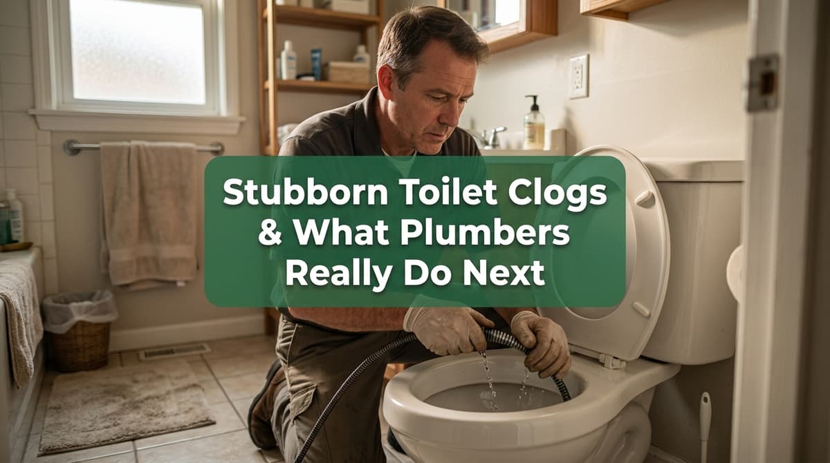Blog post Stubborn Toilet Clogs & What Plumbers Really Do Next image